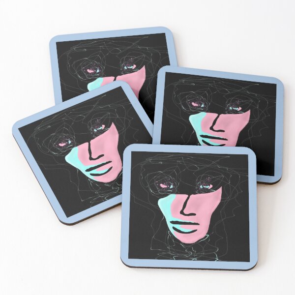 Item preview, Scribble Hair Cosmic Eye Mask Portrait designed and sold by AbstractAngstt.