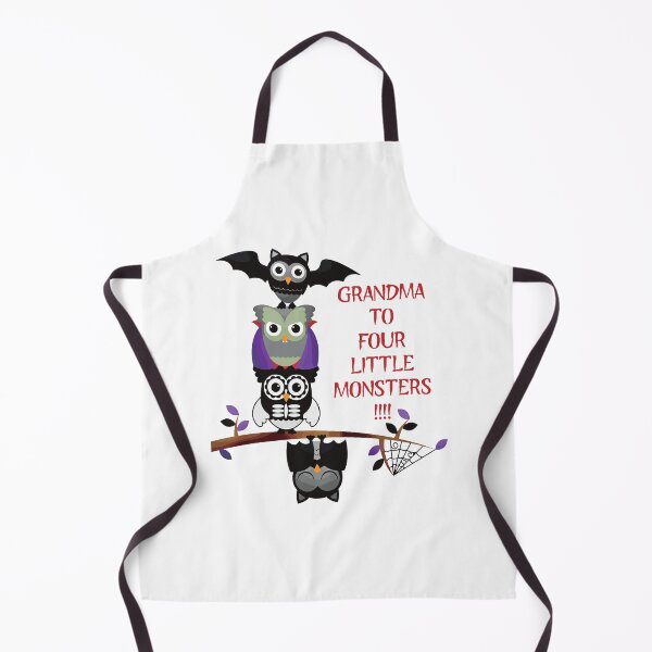 Item preview, Grandma to Four Little Monsters (on White) designed and sold by PawsitiveMum3.