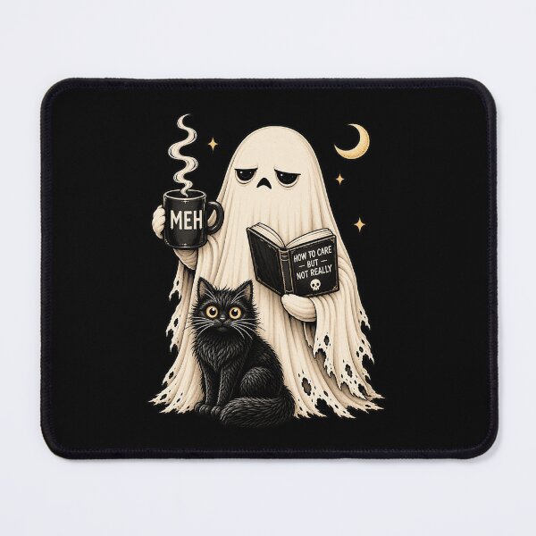 Item preview, Funny Ghost Cat T-Shirt, Halloween Ghost Tee, Spooky Season designed and sold by gidel-sales.