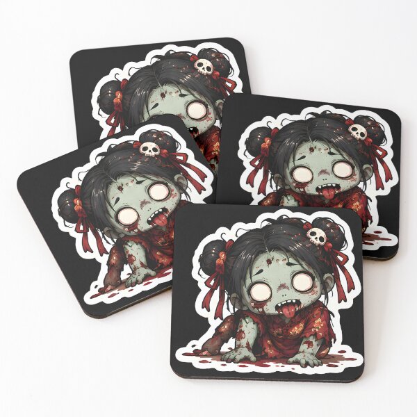 Item preview, Cute Chinese Zombie Girl designed and sold by PreeCha Art & Co..