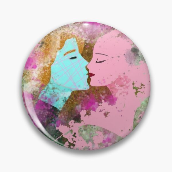 Item preview, Grungy Splatter Embrace In Pink Cyan designed and sold by AbstractAngstt.