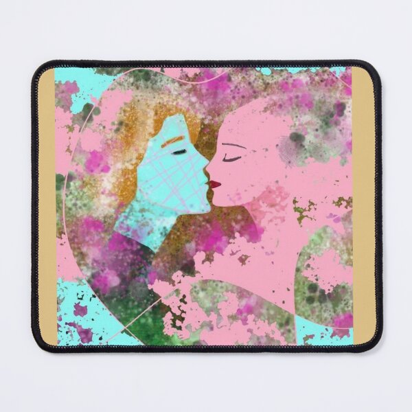 Item preview, Grungy Splatter Embrace In Pink Cyan designed and sold by AbstractAngstt.
