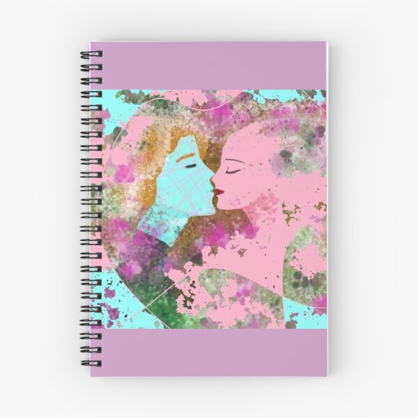 Item preview, Grungy Splatter Embrace In Pink Cyan designed and sold by AbstractAngstt.