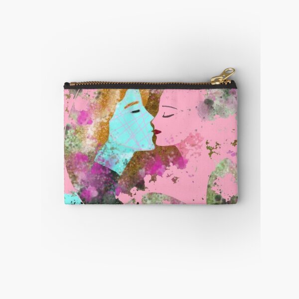 Item preview, Grungy Splatter Embrace In Pink Cyan designed and sold by AbstractAngstt.