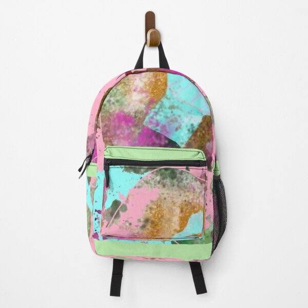 Item preview, Grungy Splatter Embrace In Pink Cyan designed and sold by AbstractAngstt.