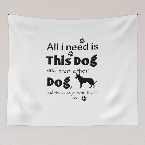 Item preview, All I Need Is This Dog – Funny saying for dog lovers designed and sold by Nicole Bleck.