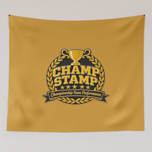 Item preview, Champ Stamp - Championship Team Performance (Enamel-pin look)  designed and sold by TheFatherOfArt.