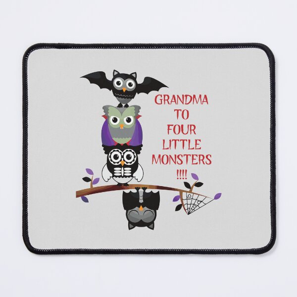 Item preview, Grandma to Four Little Monsters (on Lt. Grey) designed and sold by PawsitiveMum3.