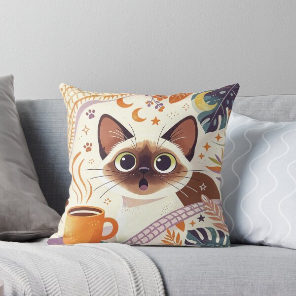 Item preview, Curious Peeking Cat – Playful Cozy Blanket Design designed and sold by DretiArts.