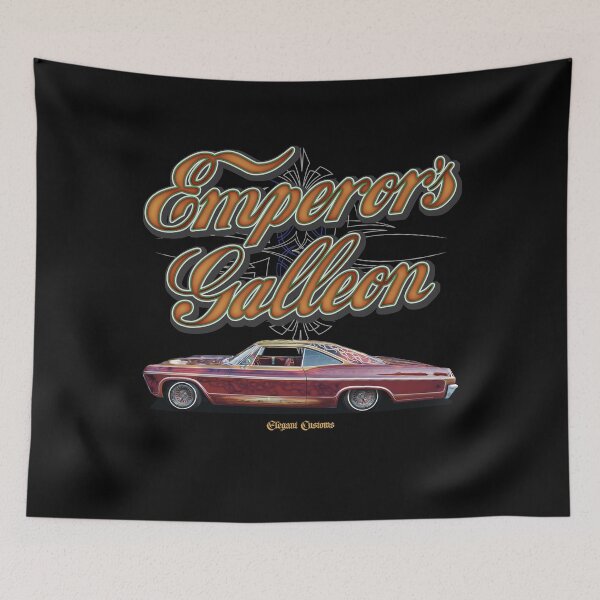 Item preview, 1965 Impala Emperor's Galleon with text - Lowrider, Kustom, Hot Rod, Muscle Car designed and sold by Elegant Customs.