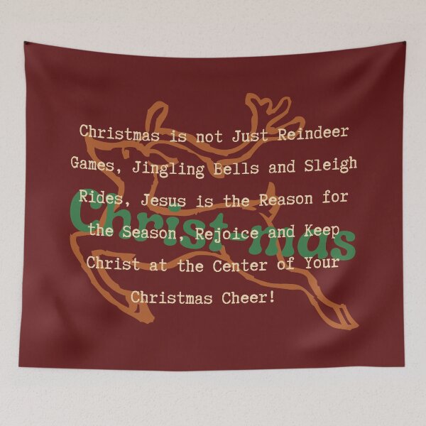 Item preview, Christian Christmas Reindeer Jesus Faith Reason For the Season Gift Bible Verse designed and sold by Forevermore.