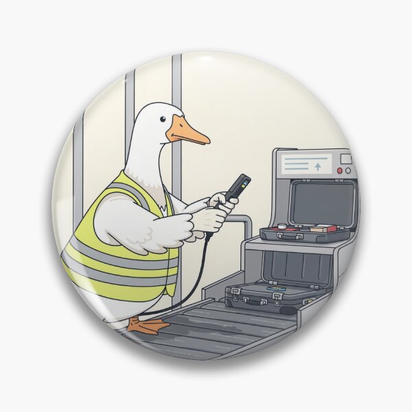 Item preview, Very Serious Goose Airport Security designed and sold by PictorialWhimsy.