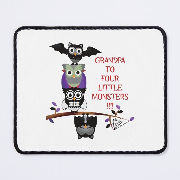 Item preview, Grandpa to Four Little Monsters (on White) designed and sold by PawsitiveMum3.