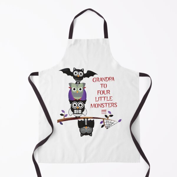 Item preview, Grandpa to Four Little Monsters (on White) designed and sold by PawsitiveMum3.