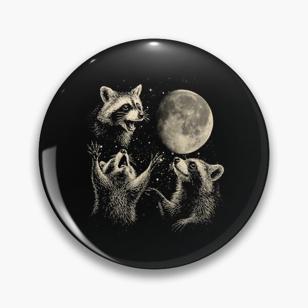 Item preview, Three Racoons Howling At Moon designed and sold by kashiart.