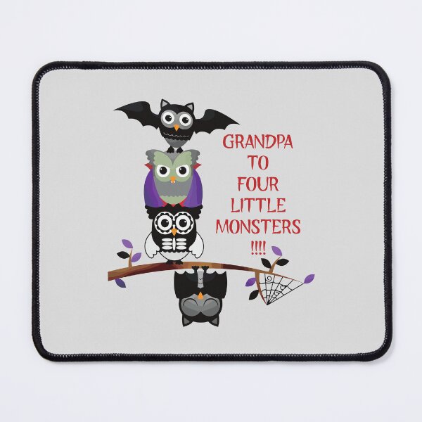 Item preview, Grandpa to Four Little Monsters (on Lt. Grey) designed and sold by PawsitiveMum3.