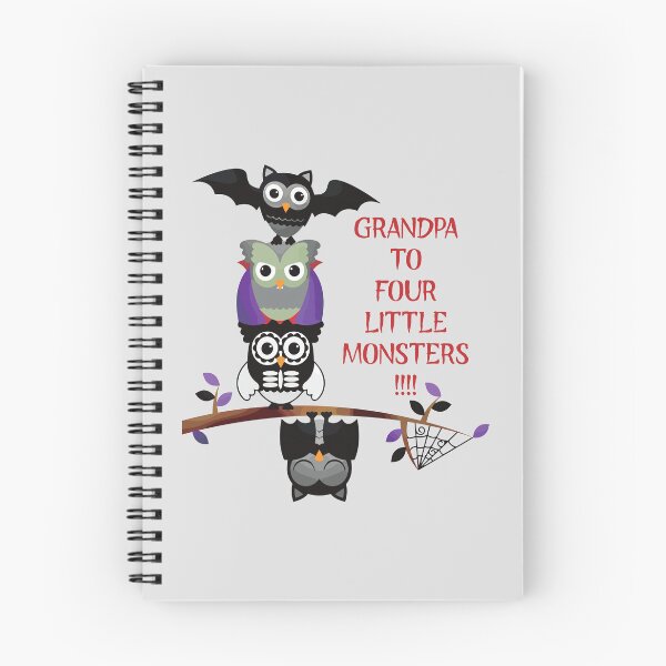 Item preview, Grandpa to Four Little Monsters (on Lt. Grey) designed and sold by PawsitiveMum3.
