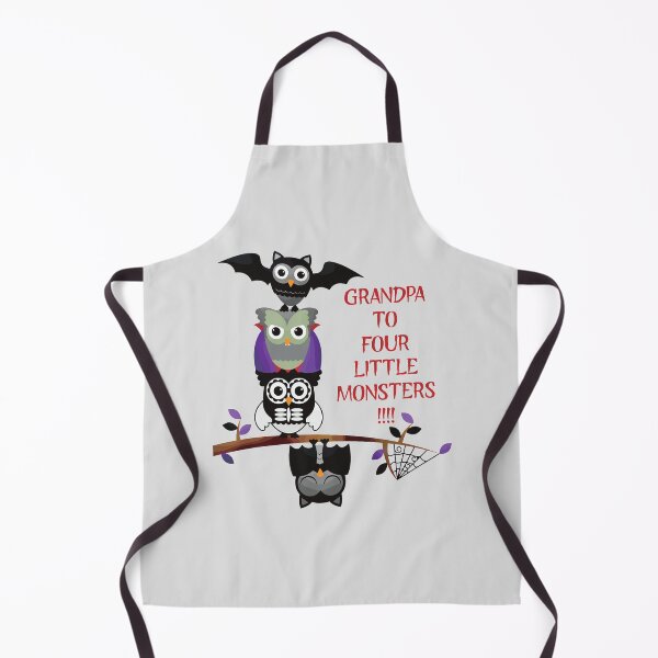 Item preview, Grandpa to Four Little Monsters (on Lt. Grey) designed and sold by PawsitiveMum3.