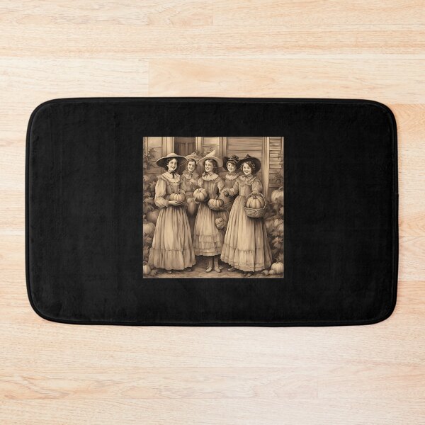 Item preview, Vintage Sepia Halloween Witches And Pumpkins Graphic designed and sold by JermaineLPalm.