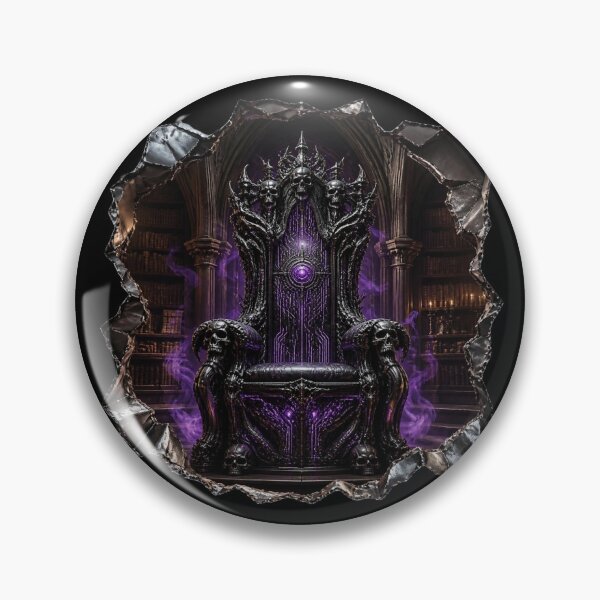 Item preview, Gothic Bio Mechanical Throne Techwear Frame Graphic designed and sold by LazyDayzCo.