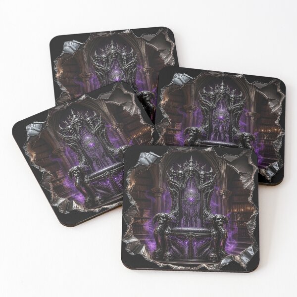 Item preview, Gothic Bio Mechanical Throne Techwear Frame Graphic designed and sold by LazyDayzCo.