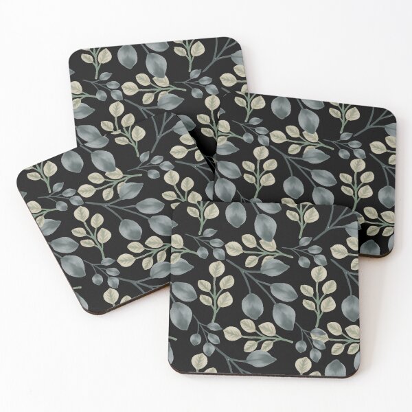 Item preview, Botanical Foliage Black Seamless Pattern Art designed and sold by ​Jyoti Digital Artist.