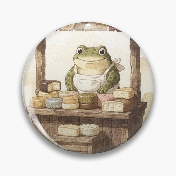 Item preview, Toad Cheesemonger at the Pond Market designed and sold by PictorialWhimsy.