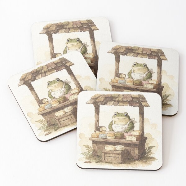 Item preview, Toad Cheesemonger at the Pond Market designed and sold by PictorialWhimsy.