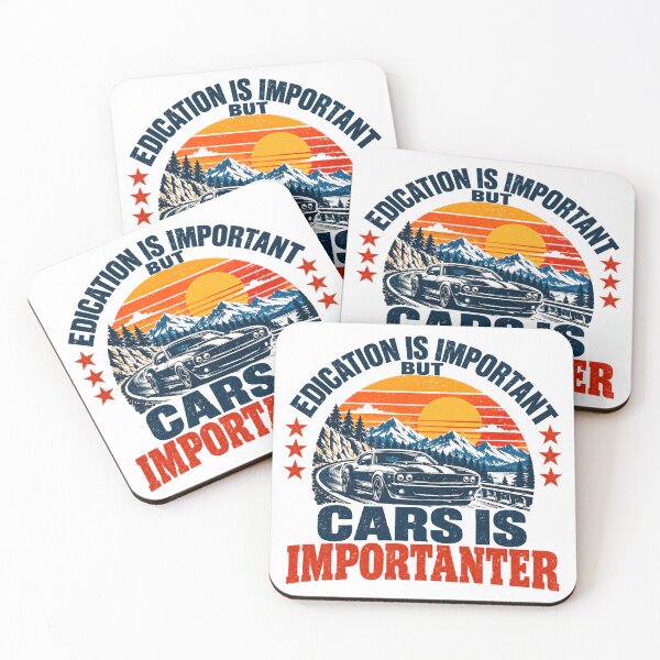 Item preview, Edication Is Important But Cars Is Importanter Car Enthusiast Gearhead Driving Lover designed and sold by NeedForParks.