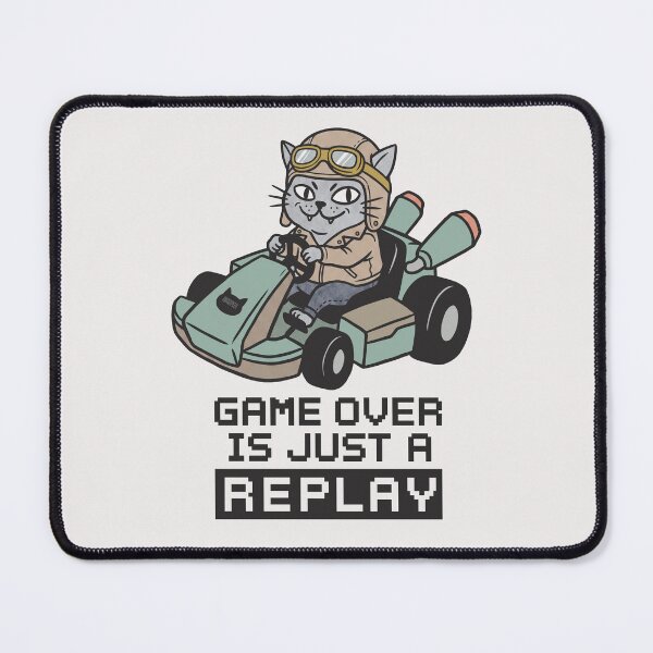 Item preview, Racer Cat - Game Over Is Just A Replay designed and sold by IMAGIPEEK.