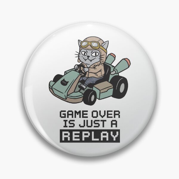 Item preview, Racer Cat - Game Over Is Just A Replay designed and sold by IMAGIPEEK.