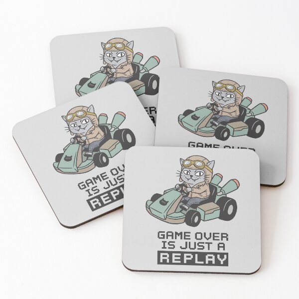 Item preview, Racer Cat - Game Over Is Just A Replay designed and sold by IMAGIPEEK.
