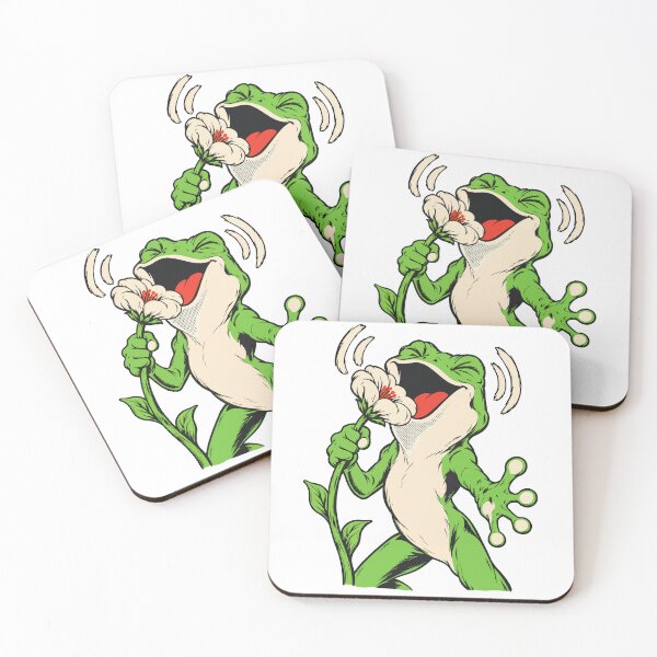 Item preview, Funny Screaming Frog with Flower - Cute Grunge Design for Frog Lovers designed and sold by AliveStyle.