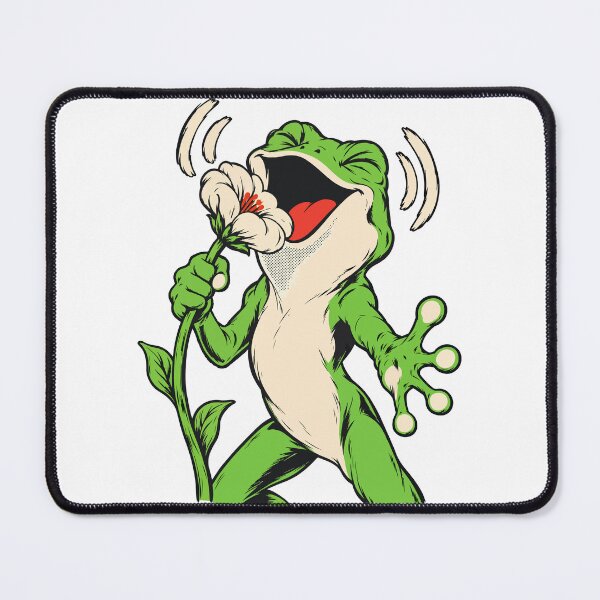 Item preview, Funny Screaming Frog with Flower - Cute Grunge Design for Frog Lovers designed and sold by AliveStyle.