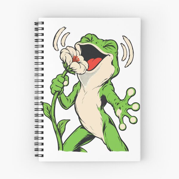 Item preview, Funny Screaming Frog with Flower - Cute Grunge Design for Frog Lovers designed and sold by AliveStyle.