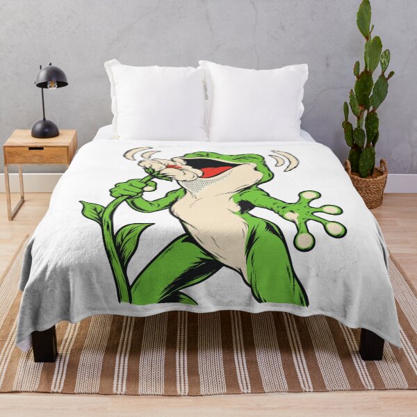 Item preview, Funny Screaming Frog with Flower - Cute Grunge Design for Frog Lovers designed and sold by AliveStyle.