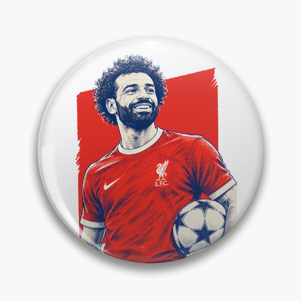 Item preview, Mohamed Salah Smiling with Soccer Ball - Vintage Comic Style Liverpool Football Art designed and sold by arfindo-indra.