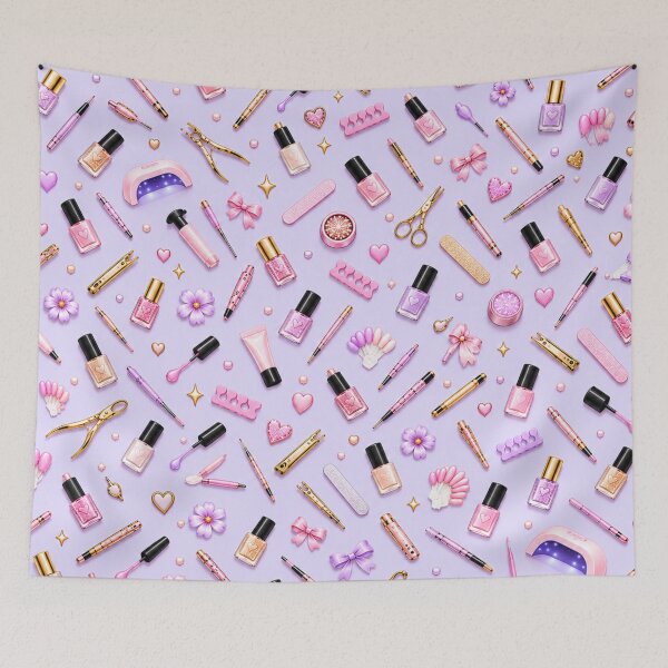 Item preview, Pastel Lavender Nail Tech – Manicure & Nail Salon Pattern designed and sold by HO•Designs.