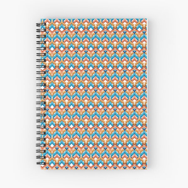 Item preview, Abstract geometric pattern retro blue orange designed and sold by fuzzyfox.