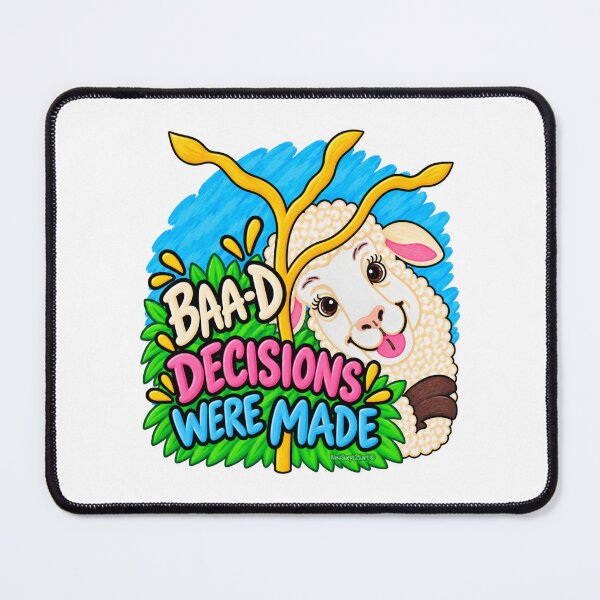 Item preview, Baa-d Decisions Were Made – Funny Chronic Illness Sheep designed and sold by newsuept25.art.