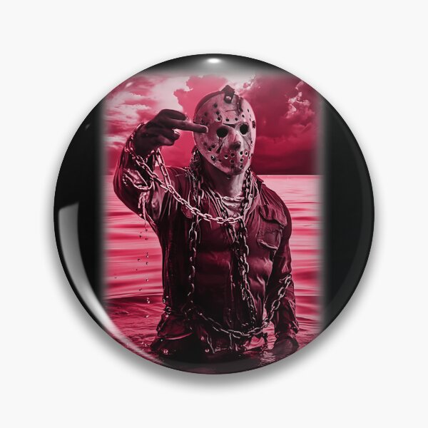Item preview, Slasher Mask Chains In Blood Red Lake Art designed and sold by JermaineLPalm.