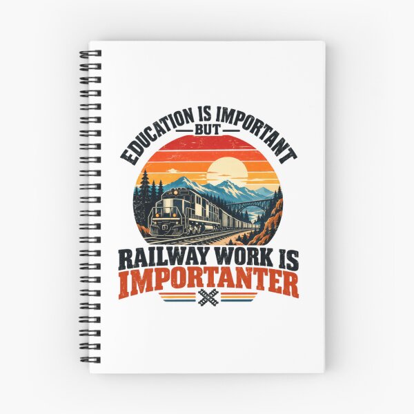 Item preview, Education Is Important But Railway Work Is Importer Train Lover Railroad Worker designed and sold by NeedForParks.