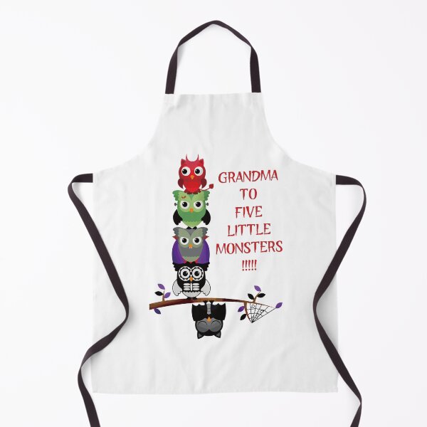 Item preview, Grandma to Five Little Monsters (on White) designed and sold by PawsitiveMum3.
