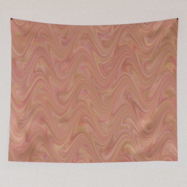 Item preview, Marble Abstract Pink Orange designed and sold by ArtbyDebbieC.