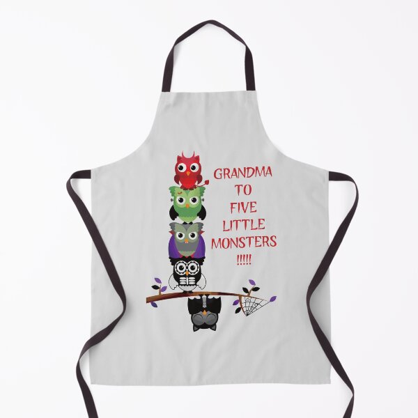Item preview, Grandma to Five Little Monsters (on Lt. Grey) designed and sold by PawsitiveMum3.