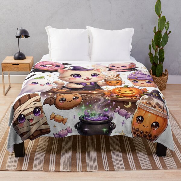 Item preview, Witch's Midnight Café | Cute Kawaii Halloween Coffee & Dessert Art designed and sold by SmartyWonders.