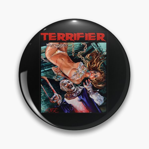 Item preview, Creepy Clown Holding Saw Vintage Slasher Graphic designed and sold by JermaineLPalm.