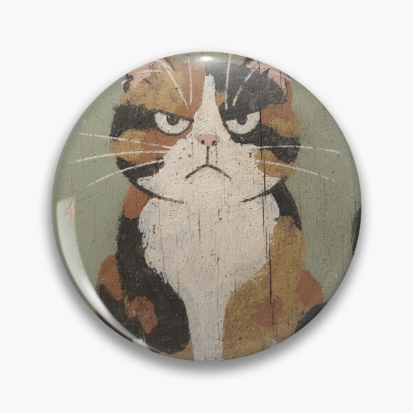 Item preview, Grumpy Calico Who Hates Mondays designed and sold by PictorialWhimsy.