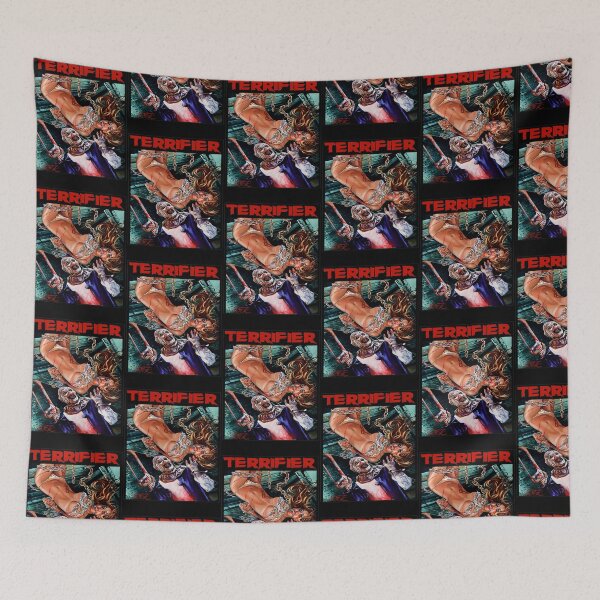 Item preview, Creepy Clown Holding Saw Vintage Slasher Graphic designed and sold by JermaineLPalm.