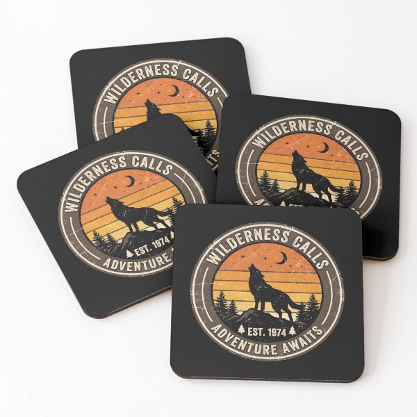 Item preview, Retro Sunset Wolf Fursona Vintage 70s Indie Badge Graphic designed and sold by DuckOddity.